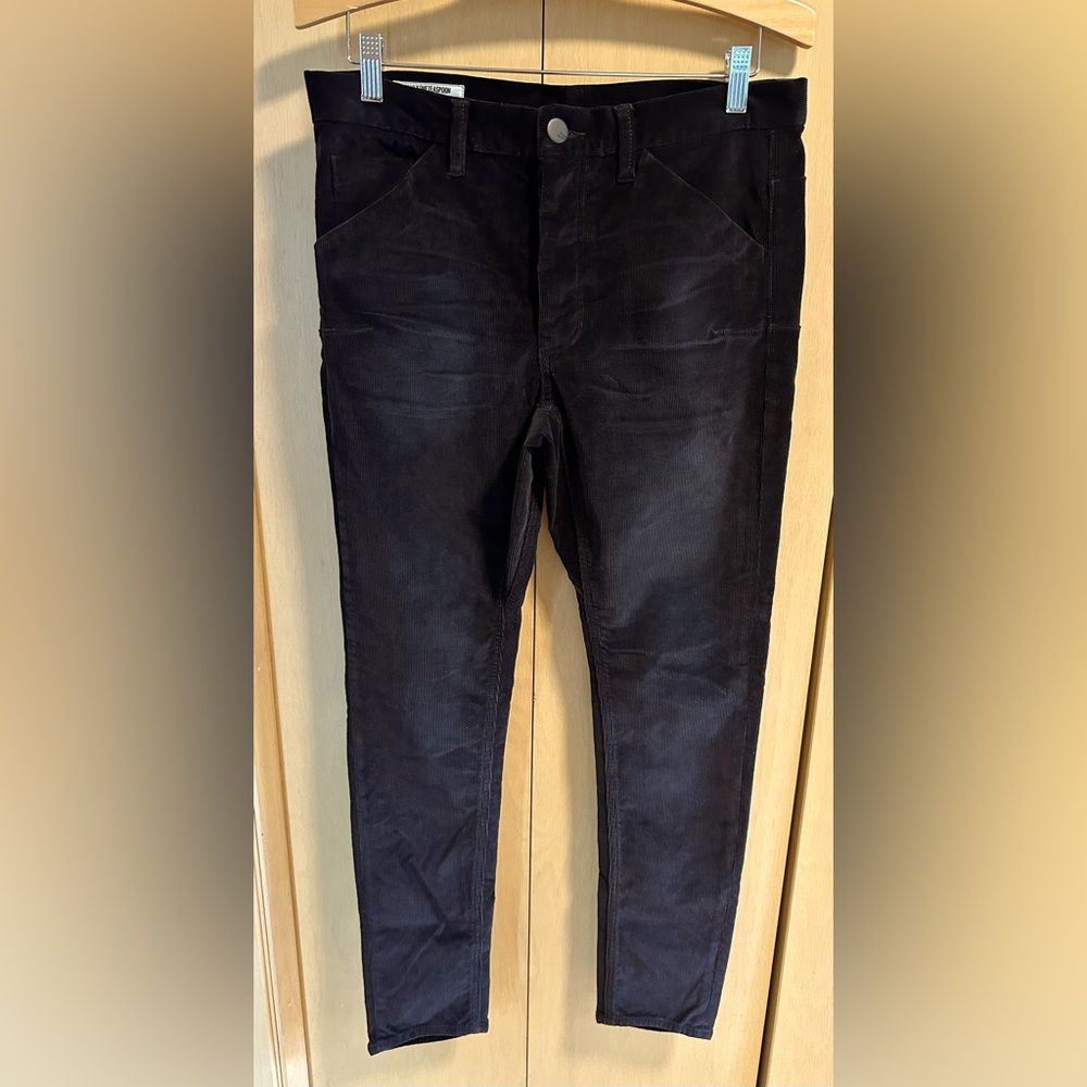 One Teaspoon Mr Bones Black Corduroy Pants - NWT